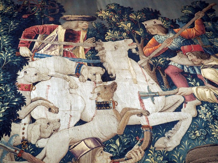 the unicorn is killed and brought to the castle