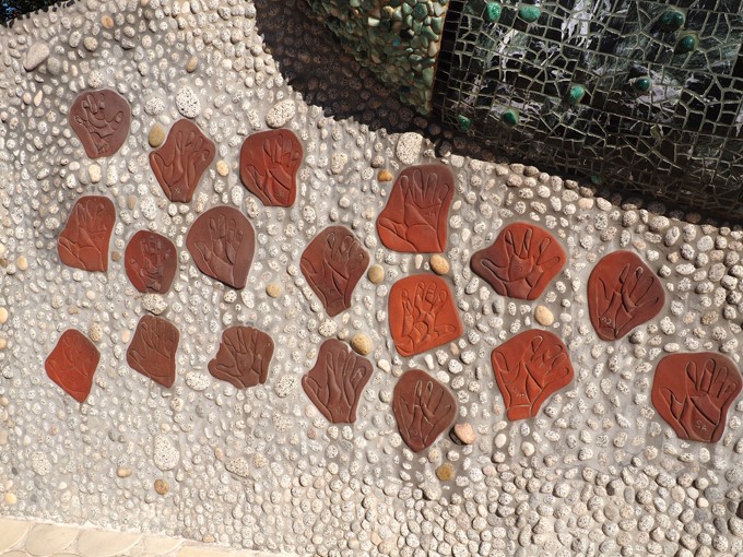 handprints of artists
