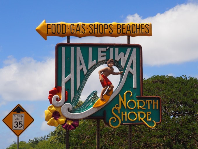 haleiwa north shore sign