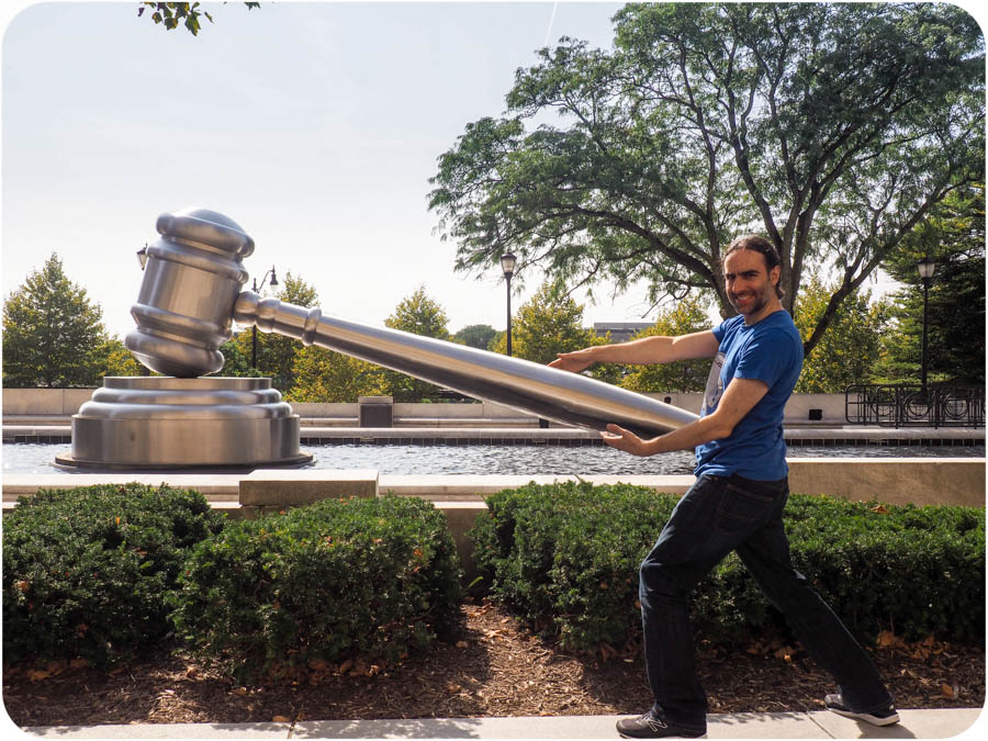 Spotted on the Roadside The World's Largest Gavel in Columbus, OH
