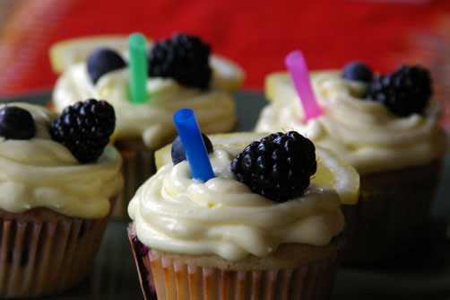 Berry Lemonade Cupcakes
